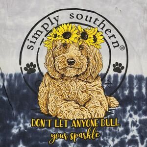 Simply Southern LS Dip Dye Youth Tee Golden Doodle "Don't Let Anyone..."-Size YM